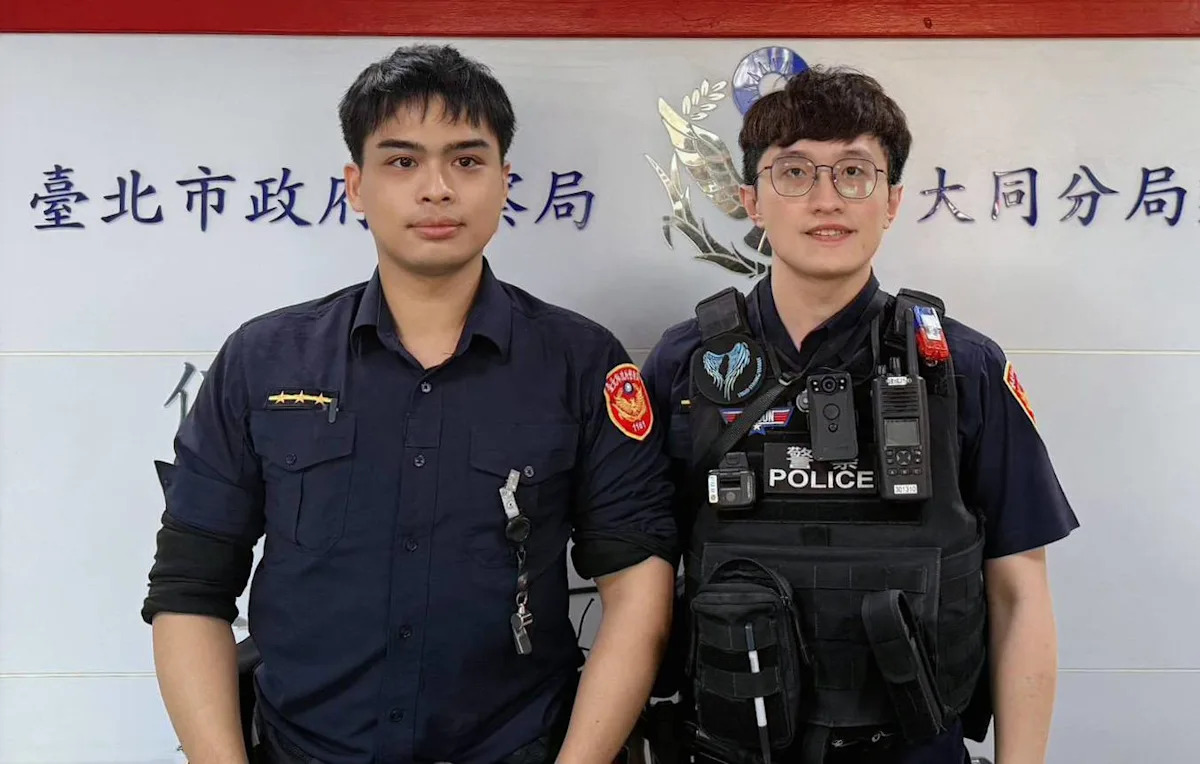 法國旅客迷路轉彎抹角 大同警方溫馨護送回酒店